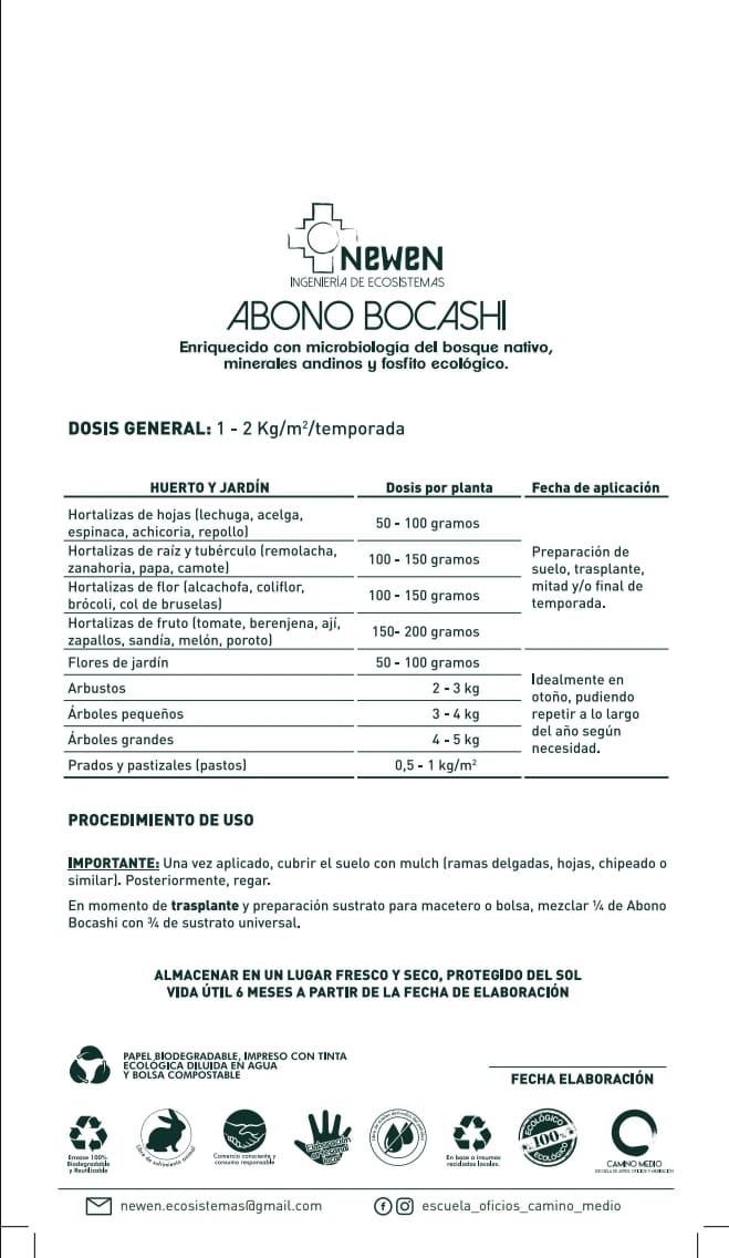 Abono Bocashi 2Kg